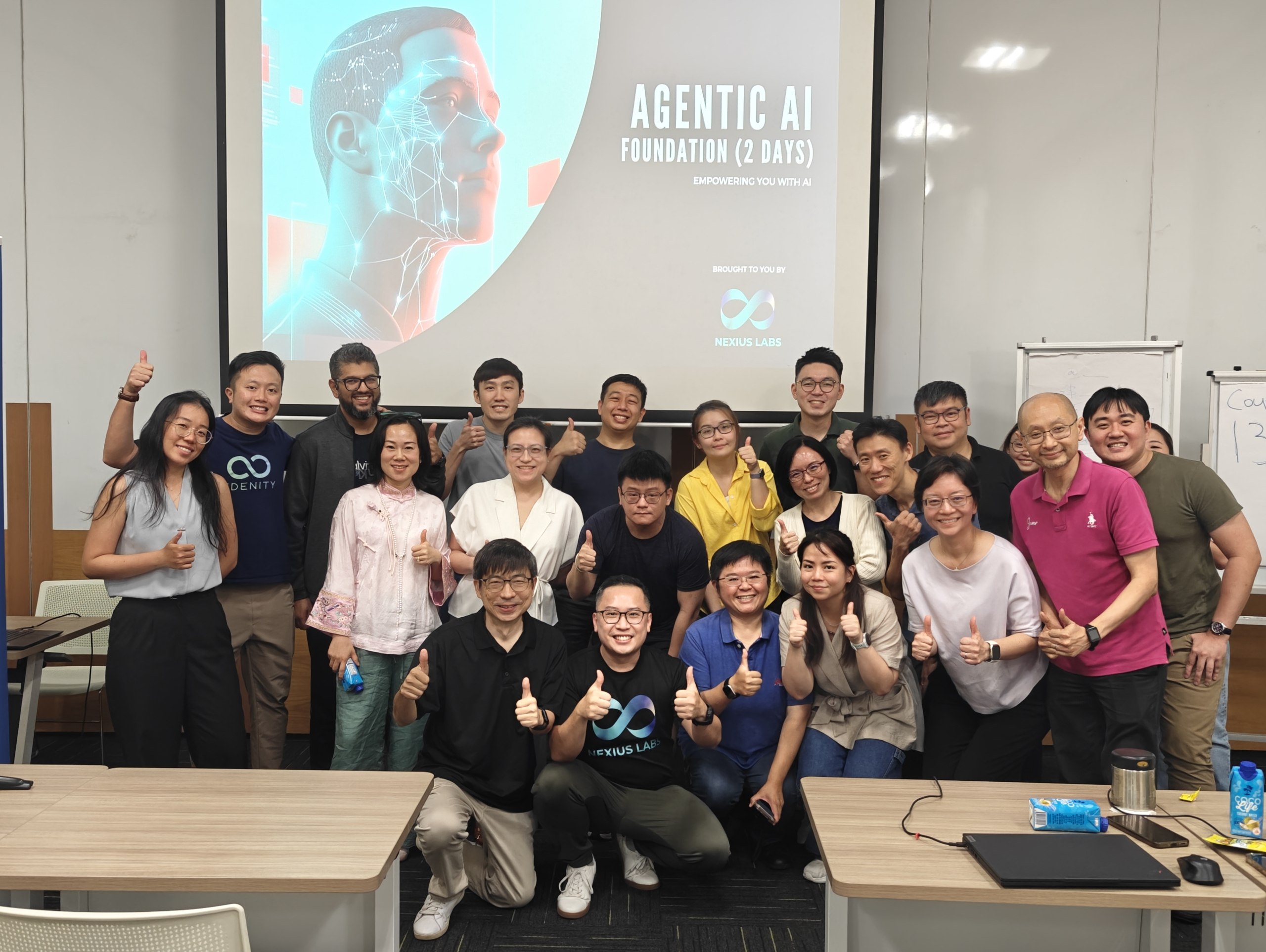 Classroom participants at a Nexius Academy AI workshop