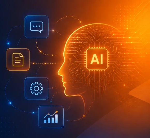 Agentic AI business innovation illustration