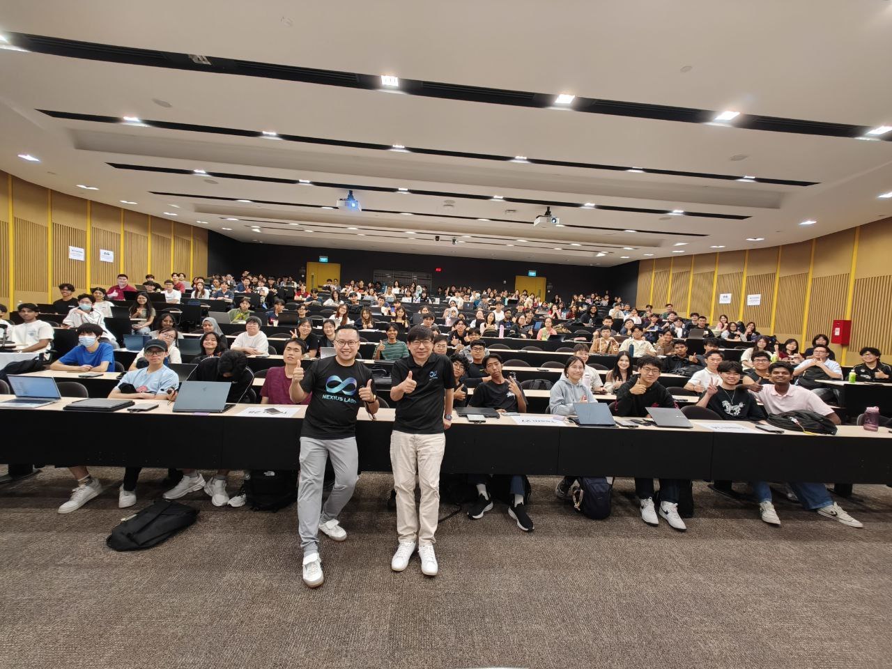 Large classroom audience at a Nexius Academy workshop