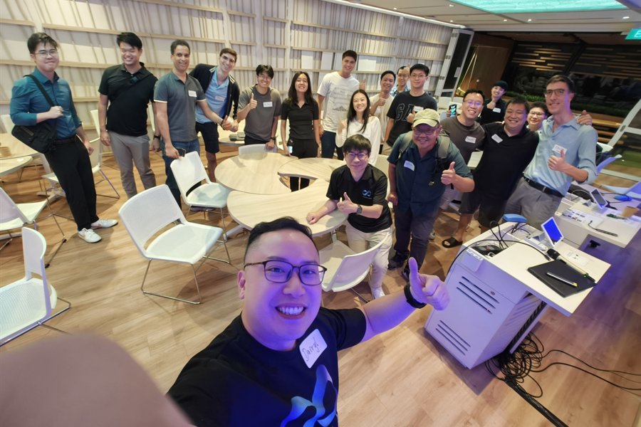 Nexius Labs workshop group photo in a classroom setting